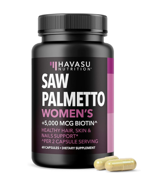 Saw Palmetto for Women with Biotin 5000mcg Capsules in Pakistan