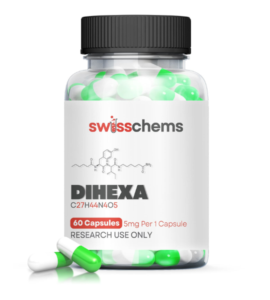 Swiss Chems Dihexa 5mg 60 Capsules in Pakistan