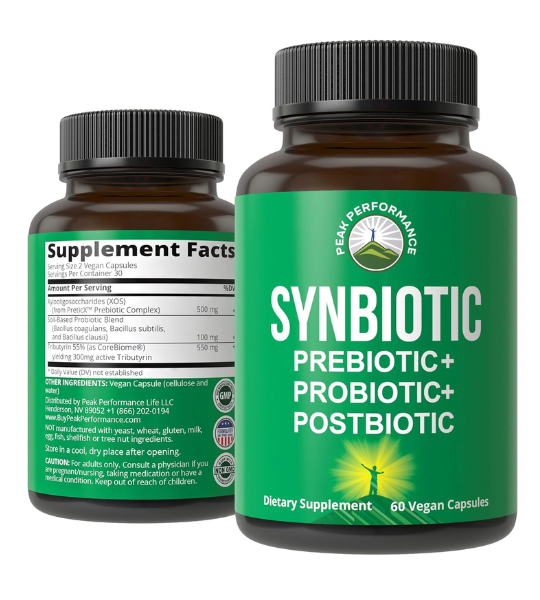Synbiotic Prebiotic + Probiotic + Postbiotic 60 Capsules in Pakistan