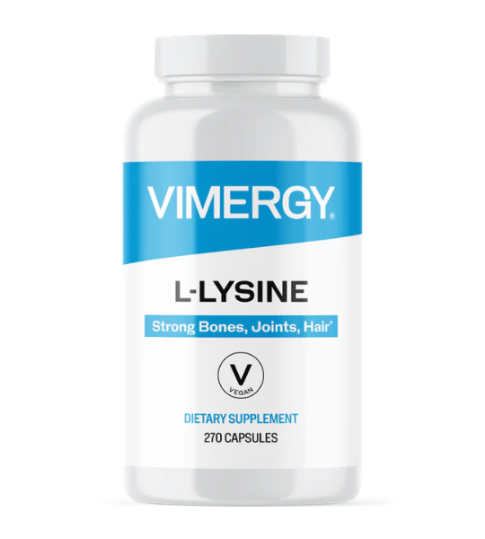 VIMERGY L-Lysine Strong Bones, Joints, Hair 270 Capsules in Pakistan