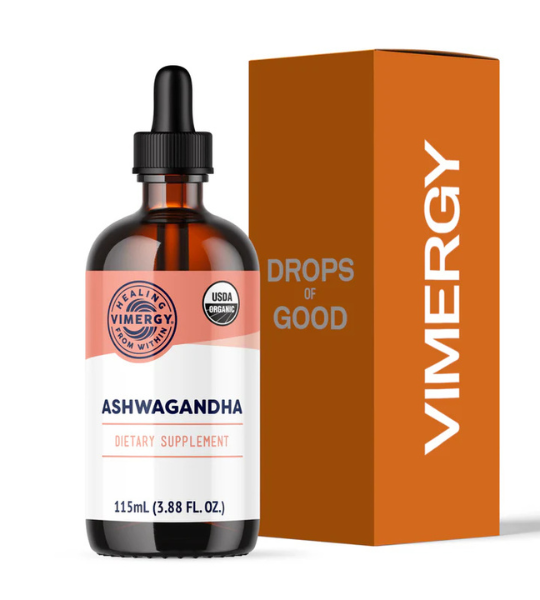 VIMERGY USDA Organic Liquid Ashwagandha 115ml in Pakistan