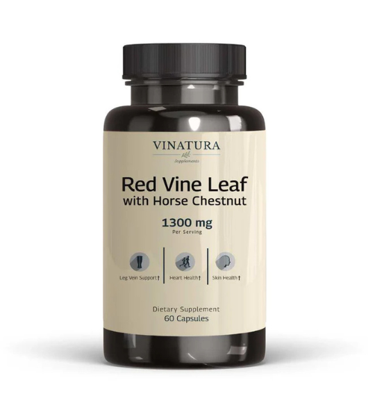 VINATURA Red Vine Leaf extract Horse Chestnut 1300mg Capsules in Pakistan