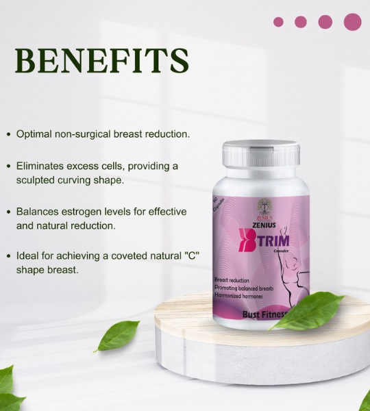 Zenius B TRIM Capsules Reduce Breast Size Naturally in Pakistan