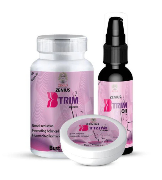 Zenius B Trim Kit, 60 Capsules, 50gm Cream, 30ml Oil in Pakistan