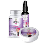 Zenius Hip Grow Kit, 60 Capsules, 50gm Cream, 30ml Oil in Pakistan